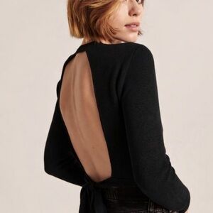 Abercrombie & Fitch Open-Back Tie Sweater – Size L